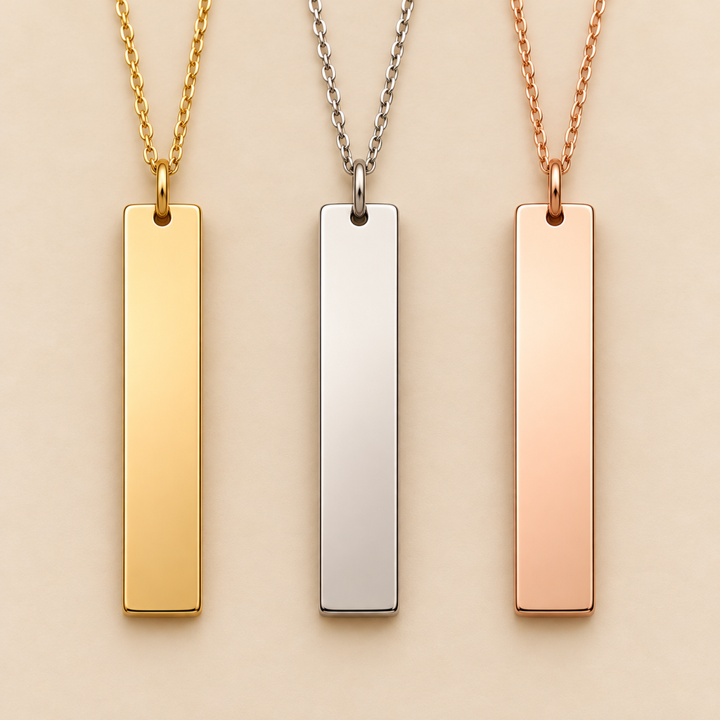 Lumière Stabkette in Gold, Silber und Roségold